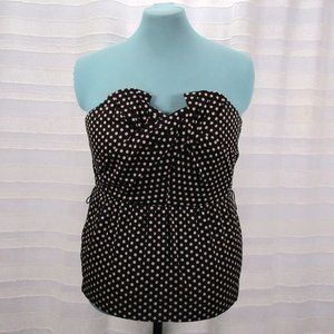 Anthropologie Odille Polka Dot Winged Victory Bustier Top - 4